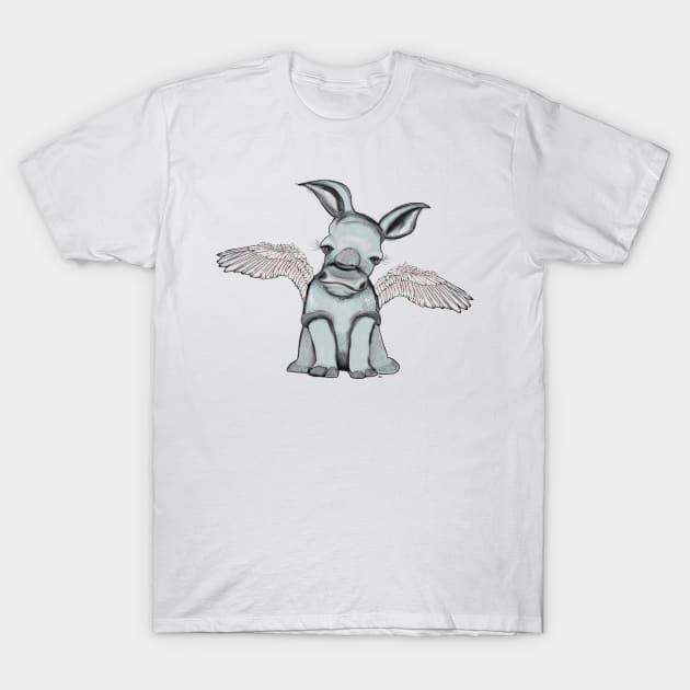 Rhino Angel T-Shirt by msmart